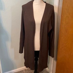 Women’s long brown sweater